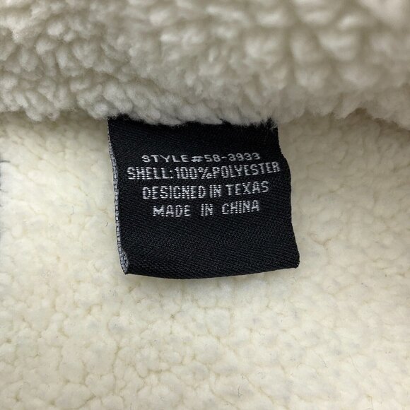 Panhandle Powder River Vest Women Large 44" Brown Ivory Sherpa‎ Open Casual - Picture 6 of 11